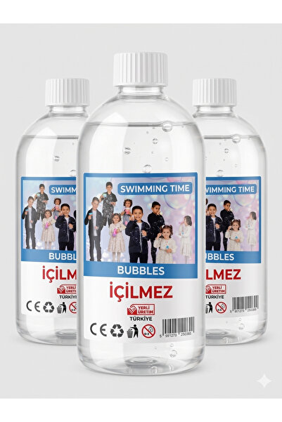 NK Spor 3 ve 2 Adet Seçenekli 500 ML Köpük Tabancası Solüsyonu - Sönmeyen Dev Baloncuk Karışımı - Ekonomik Set-Bubble Gun Köpük Solüsyonu